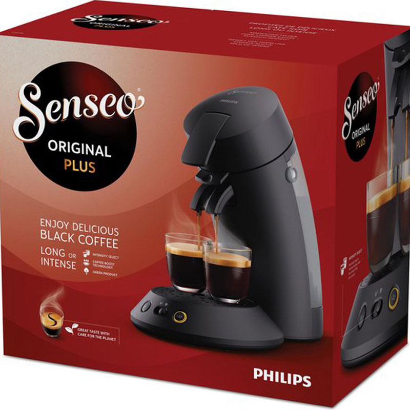 Philips Senseo Original Plus CSA210/60 - Koffiepadmachine voor max 2 Kopjes Koffie - Exclusief Koffiepads - Diepzwart