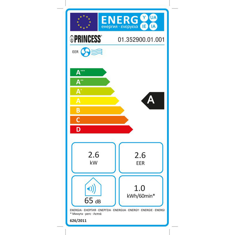 Princess 352900 - Mobiele Airco - Airconditioner met Afstandsbediening en App