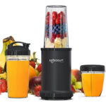 Safecourt Kitchen Power Blender - 1000 watt - blender to go - smoothie blender - Incl. receptenboek - Zwart
