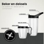 Savoré Kitchen Blender Pro+ NutriPower - Blender to Go - Smoothie Maker - 2 Bekers