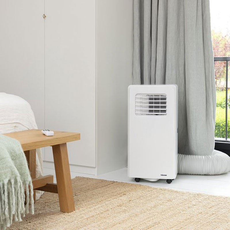 Tristar Mobiele Airco met raamafdichtingskit - 7000 BTU - AC-5477 - airconditioner - 3-in-1 koelen, ventilator en luchtontvochtiger - geschikt voor ruimte tot 60 m3 - temperatuurinstelling van 16⁰C tot 31⁰C