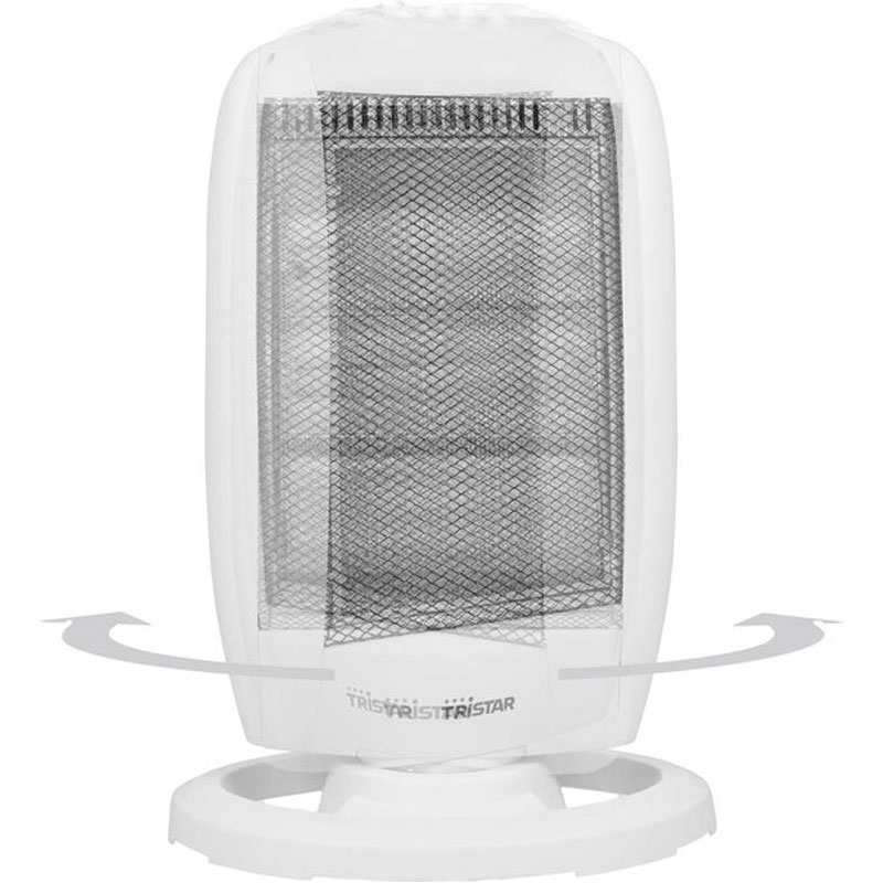 Tristar Straalkachel KA-5129 - Campingkachel - Halogeenverwarming - Warmtebereik 15 m² - 400W, 800W en 1200W