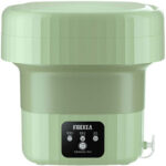 Wingle Mini Wasmachine- Kleine wasmachine - Opvouwbaar - Mini Wasmachine met Centrifuge - Studenten Wasmachine - Opvouwbare Wasmachine- 2 kg Was Gewicht- 22x30x30 - Groen