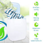 Xatix Compacte Mini Wasmachine - Stil en Energiezuinig - Mooi Design, Ideaal voor Studenten en Camping - 3kg Capaciteit - 230V, 8 Liter