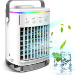Zennova Mini Airco - Air Cooler Met Verlichting - Energiezuinig - Zonder Afvoerslang - Tafel ventilator - Nachtmodus - Draagbare Luchtkoeler