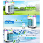 Zennova Mini Airco - Air Cooler Met Verlichting - Energiezuinig - Zonder Afvoerslang - Tafel ventilator - Nachtmodus - Draagbare Luchtkoeler