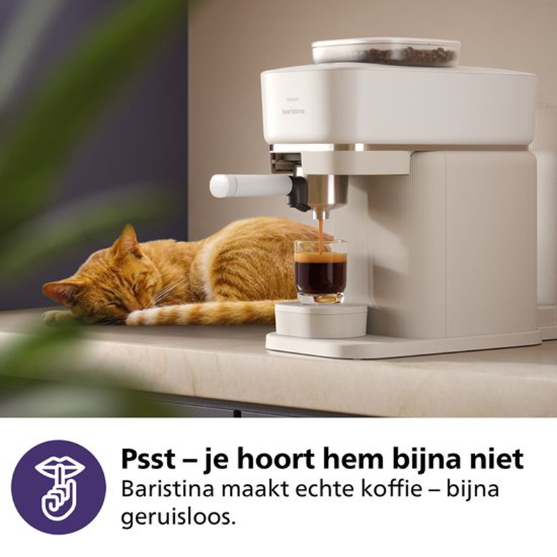 Philips Baristina - BAR300/00 - Espressomachine - Koffiemachine Met Bonen - Wit