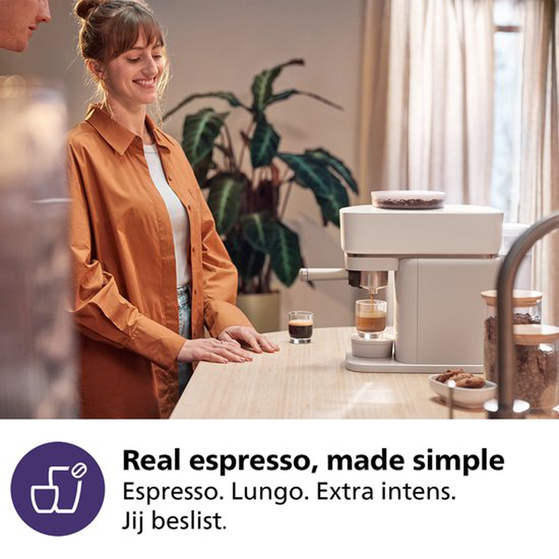Philips Baristina - BAR300/00 - Espressomachine - Koffiemachine Met Bonen - Wit