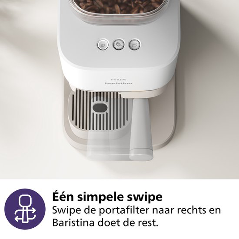 Philips Baristina - BAR300/00 - Espressomachine - Koffiemachine Met Bonen - Wit