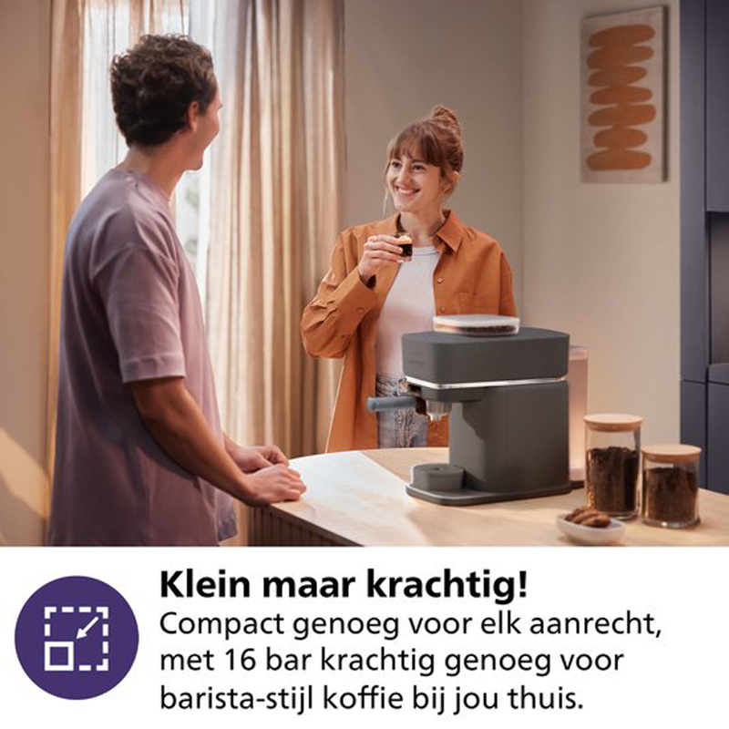 Philips Baristina - BAR300/60 - Espressomachine - Koffiemachine Met Bonen - Zwart
